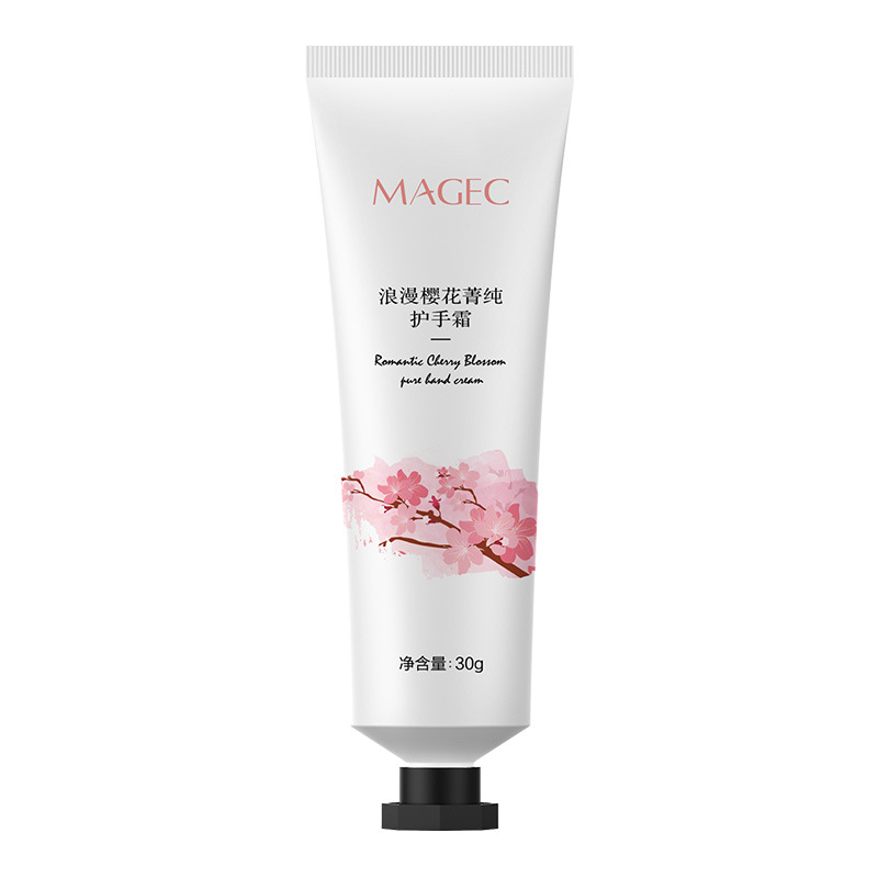 6 MAGEC Romantic Cherry Blossom Cyanine Pure Hand Cream Anti-Drying Rough Up Skin Moisturizing Cherry Blossom Hand Cream-Taobao