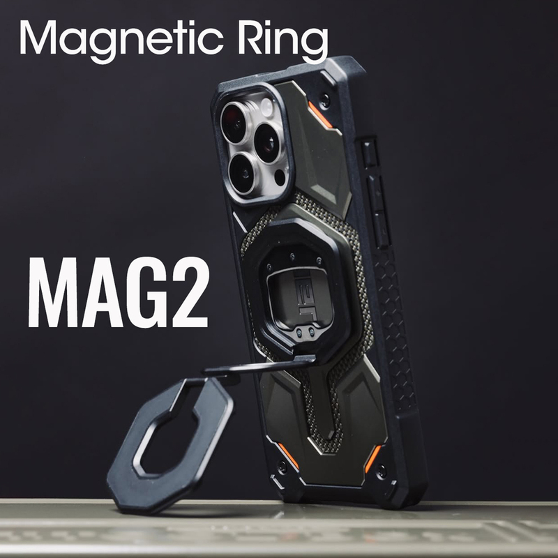 Uag Is Suitable for Apple and Samsung Mobile Phones Mag2 Double-Sided Magnetic Stand with Metal Ring Buckle 2Nd Generation Strong Magnetic Grip Handle