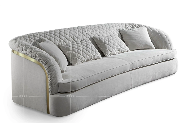 Ánh sáng sang trọng Biệt thự Turri phòng khách cao cấp 123 kết hợp sofa Bentley Ghế sofa da hiện đại Post-sofa - Ghế sô pha