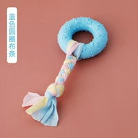 Полоска ткани голубого круга