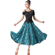 Off-code clearance modern dance dress new national standard ballroom dance dress waltz competition show costume