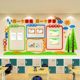 Primary school class layout classroom cultural wall construction 3D three-dimensional wall stickers corridor learning garden work display decoration