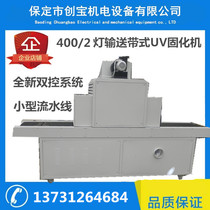 Ultraviolet small uv light oil curing machine 3000W two lights 400mm mesh belt conveyor desktop uv dryer