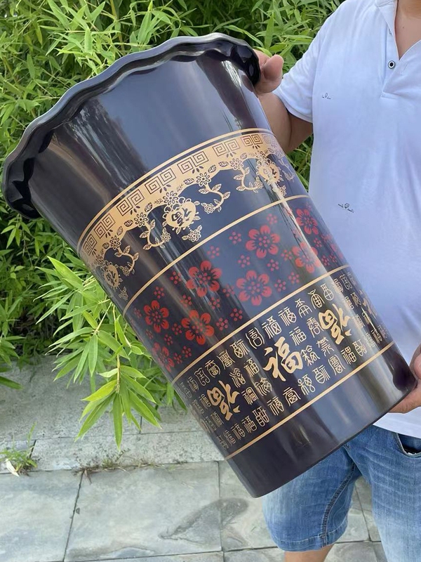 Simple Plastic Flower Pot, Thickened Money Tree Creative Design, Tall Pot for Home Use, Large Diameter for Planting, Suitable for Living Room, Gardening, and Balcony