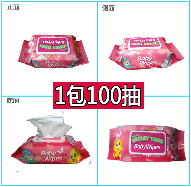 Khăn lau bé ướt mông đặc biệt có nắp 100 miếng Sơ sinh tay bé vệ sinh đặc biệt không có mùi thơm với giấy ướt top khăn ướt cho bé