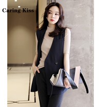 Carling Kiss2020 mid-year long niche design wind quite sphincter suit waistcoat autumn female trend fashion