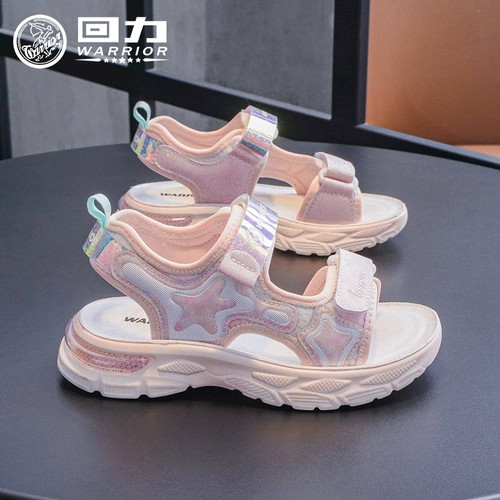 Warrior, летние сандалии, спортивные туфли для принцессы, детская пляжная обувь, мягкая подошва