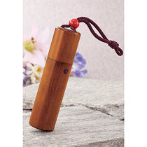 Japan refined retro ancient bronze color solid wood line fragrant cylinder incense box natural wood incense cylinder Japanese