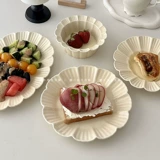 Мисс сахар Ins Korean Белая прямоугольная тарелка салат салат для салата десерт тарелки суши западные блюда для обедов Завтрак на столовую посуду
