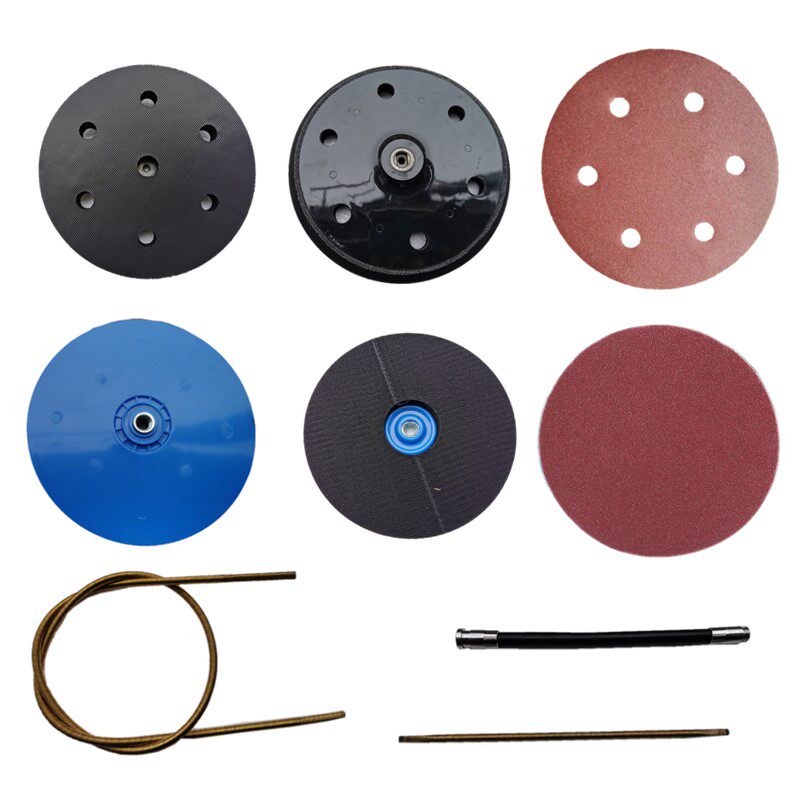 Wall grinder sandpaper machine accessories sand disc long rod self-cleaning wall grinder flexible shaft carbon brush grinding disc drive shaft