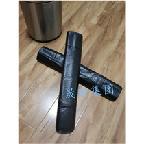 Flat mouth portable plastic bag plastic bag garbage bag extra large portable extra large size plus outdoor handle with black