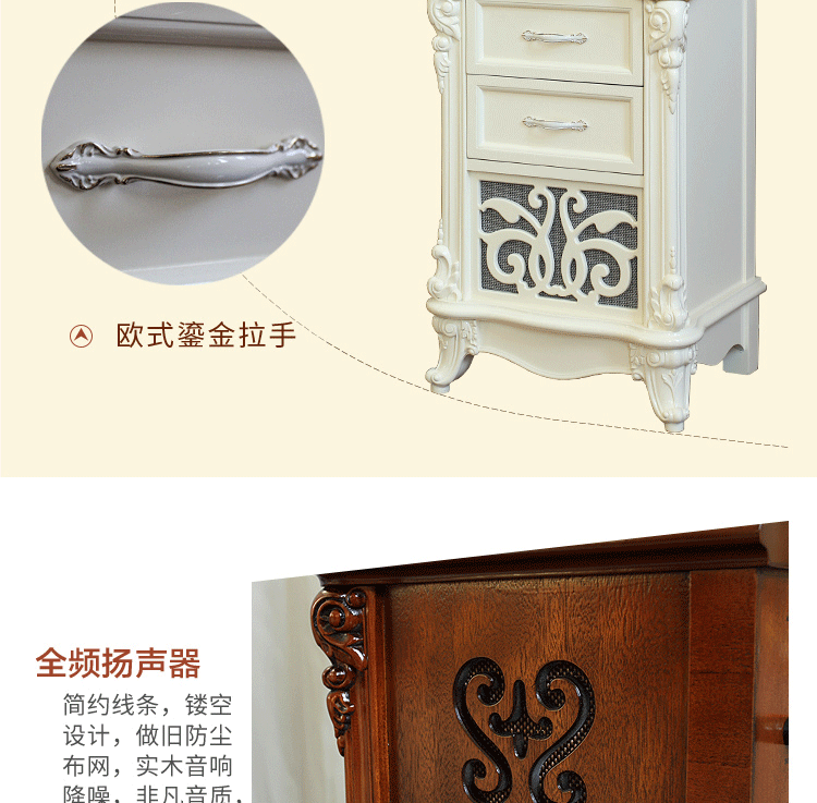 Gramophone phòng khách retro loa lớn châu Âu đồng nguyên chất gỗ Bắc Âu cũ nhà cổ máy ghi âm vinyl hiện đại - Máy hát máy phát nhạc đĩa than