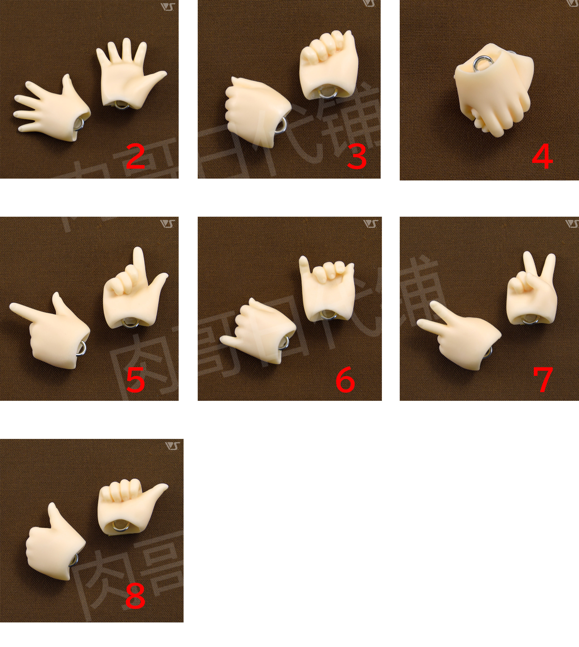 VOLKS general muscle YOSD young SD hand shape meow hand slap hand finger hand etc.