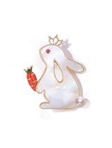 Suit coat brooch cute cartoon flower rabbit female versatile badge bag pin girl clothes decoration trendy