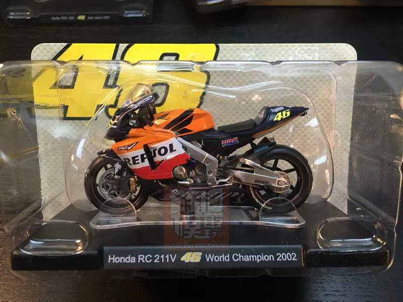 1:18 Mô hình xe máy GP Series Honda NSR (HONDA) Giải vô địch đua xe hàng năm Mô hình tĩnh đồ chơi cho trẻ 1 tuổi