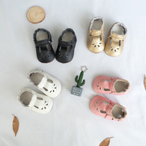 Spring and summer baby leather sandals womens baby shoes 0-1 year old leather shoes soft-soled toddler shoes indoor handmade step shoes