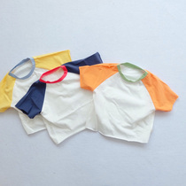 2020 summer dress Korean same men and women Baby Color color short sleeve T-shirt baby soft shoulder sleeve casual top