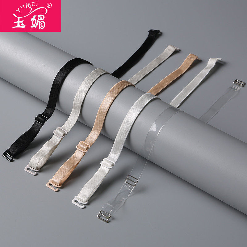 Jade charm transparent shoulder straps women's non-slip non-slip underwear one-line collar invisible shoulder strap bra strap bra belt versatile suspender