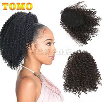 Afro Curly Ponytail Clip in Hair Bun Hair Extension