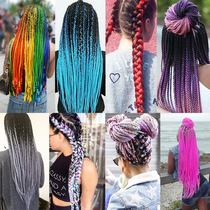 TOMO African reggae dirty braided boxing braided gradient color chemical fiber big braided hair extension rope Tibetan braided braided hair wig female