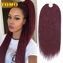 TOMO senegal twist hair African black hand rubbed two strands of braided Senegal braids 18 30s