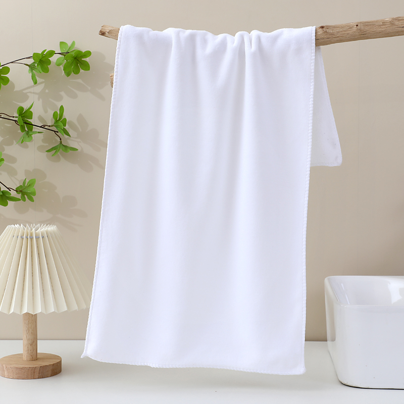 Ultra-Fine Fiber White Towel, Thickened, Soft, Absorbent, Suitable for Car Washing, Barbershop, Hotel, Beauty Salon, Foot Massage, Household Cleaning