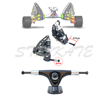 DIY hand-modified longboard skateboard suspension mechanical spring shock-absorbing bridge spring bracket four-wheel skateboard accessories