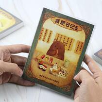 Lazy diet diary Slimming plan book Life diet record book(can be written for 3 months with a calorie meter)