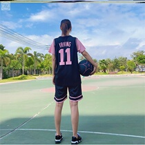  Basketball suit suit girls fake two-piece science suit mens game team uniform custom sports game team uniform sports class uniform New