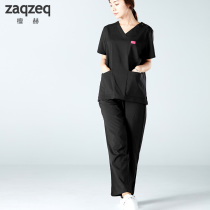 Surgical suit Handwashing woman short sleeve doctor clothes Nurse Suit Split Suit Brushed Hand Korean version Hospital Working clothes