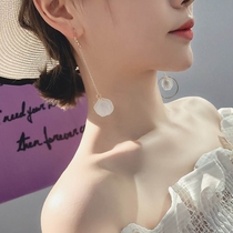 Tassel beach Xianya ethnic wind earrings jewelry temperament long pendant vacation seaside drop earrings women ear stud clip