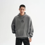 Чинизм Классический тяжелый пыль, серая толстовка с капюшоном для мужчин в весенней паре мальчики.