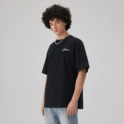 Футболка с коротким рукавом для отдыха для влюбленных, в американском стиле, оверсайз