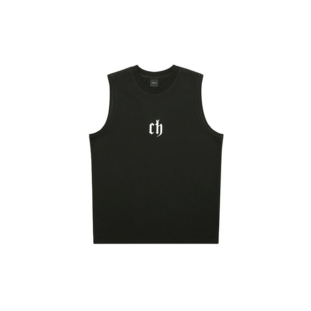 CHINISMCH American casual sports vest ອອກກໍາລັງກາຍຜູ້ຊາຍ trendy summer loose fitness sleeveless T-shirt waistcoat