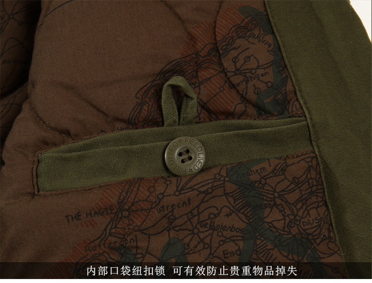 Wild Survival Army Fan Trang phục ngoài trời Nam Air Division Division Áo khoác bông giản dị Áo khoác bông Phong cách mới - Những người đam mê quân sự hàng may mặc / sản phẩm quạt quân đội thắt lưng quân đội