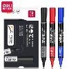 Deli Marker Pen Black Thick Tip Large Tip Pen Oil-Based Marker Pen Ink Outlining Pen Marker Pen Courier Marking Pen