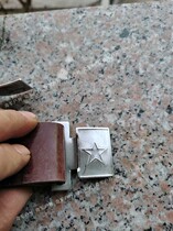 Stock old stock infrared belt Wu version red star outside lead waist seal old military uniform red belt 65 style military uniform