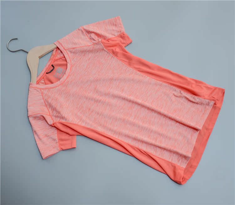 Áo thun thể thao nữ ngắn tay mỏng phần khô nhanh thoáng khí ẩm thấm hút quần áo thể dục Slim Slim giảm béo yoga chạy áo phông lining nam chính hãng