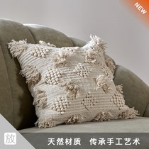 foundhome India hand woven bag simple home sofa chair hand made fabric cushion pillow