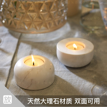 foundhome marble wax table natural marble candle holder home decoration decoration decoration with soft decoration