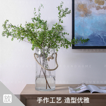 foundhome creative glass vase living room outdoor ornaments ornament flower arrangement dried flower straight vase