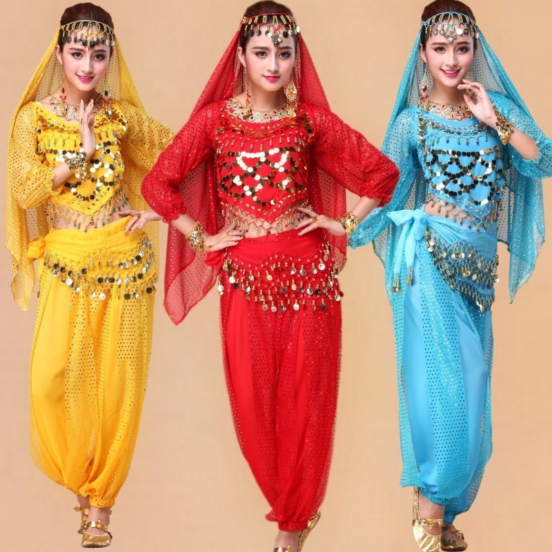 Indian dance to serve as adult male and female new Xinjiang performance clothes female belly dance dress minority wind