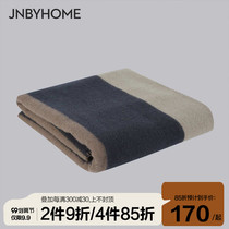 JNBYHOME Jiangnan cloth blanket plaid retro wool woven carpet wedding cover blanket shawl office nap blanket