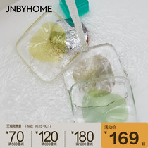 JNBYHOME Jiangnan cloth autumn soap tray toilet bathroom drain creative portable soap box a pack