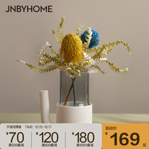 JNBYHOME Jiangnan cloth autumn vase creative flower arrangement modern transparent combination color decoration gift watering flower