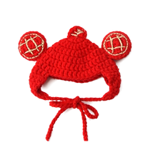 Cats and dogs New Year hats New Year kitten headgear British short headdress pet cartoon Christmas scarf neck scarf accessories