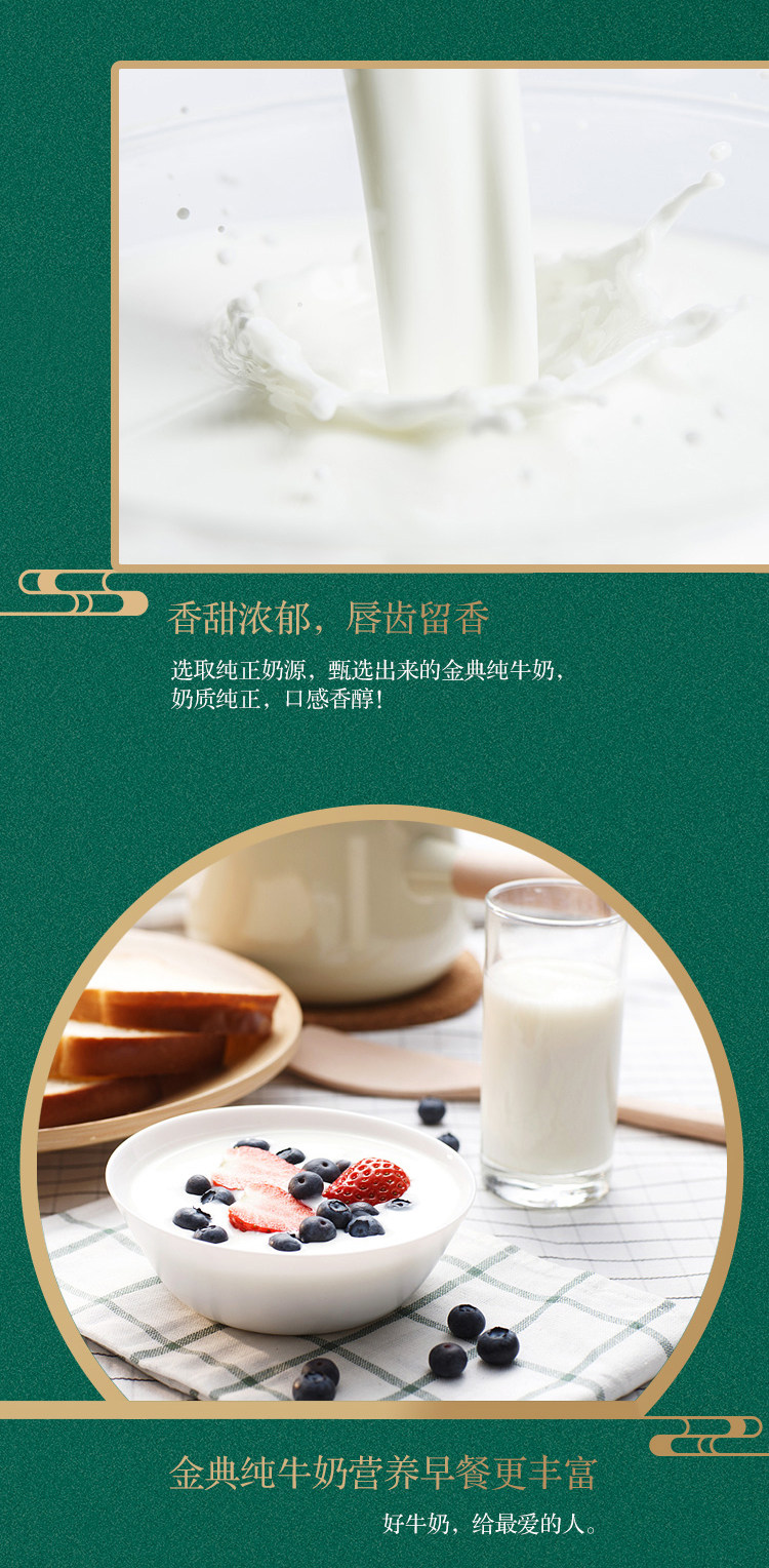 伊利 金典 高蛋白纯牛奶 250ml*16盒 整箱装 图6