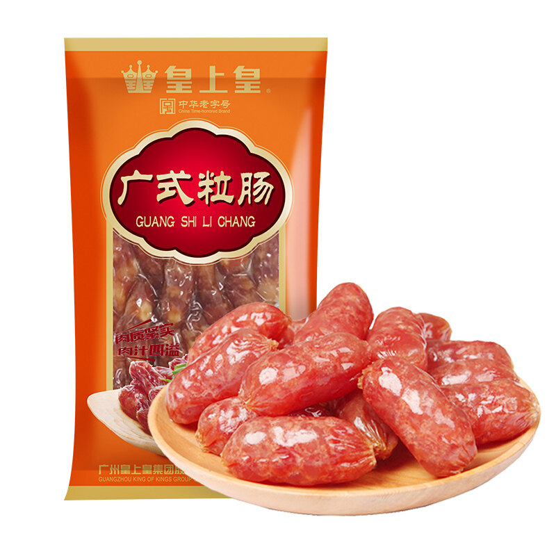 Real Emperor Zhonghua Lao character number of sausages with small sausage Guangzhou Teprolific wide grain sausage 400g