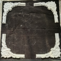 Manufacturer direct marketing plaster corner flower ceiling decoration plaster line corner flower light pool decoration line background wall plaster line