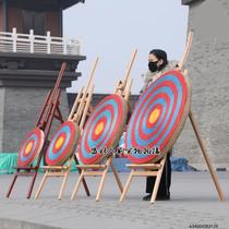 Arch target grass target hanging studio firm wooden frame iron frame character target factory park entertainment archery target strong